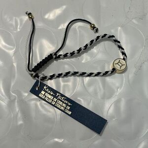Kris Nations Gemini Bracelet Rope & 18K Vermeil Enamel Cute Delicate‎